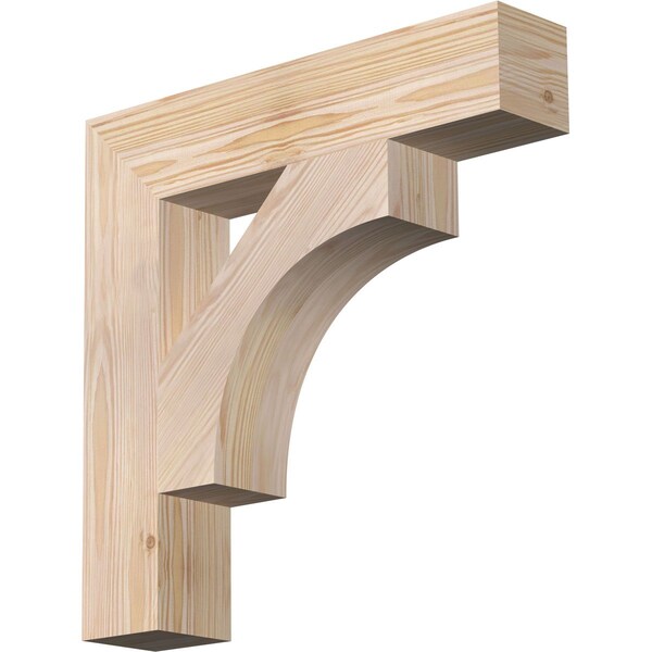 Ekena Millwork Westlake Block Smooth Bracket, Douglas Fir, 3 1/2"W x 18"D x 18"H BKT04X18X18WTL05SDF - main